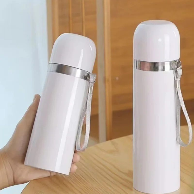 Water Bottle Blank - ระเหิดสแตนเลสสูญญากาศฉนวน THERMOS ตรงถ้วยเปล่าพร้อมฝาปิดขวดน้ํา Tumbler ถ้วยกาแฟแก้วแบบพกพา