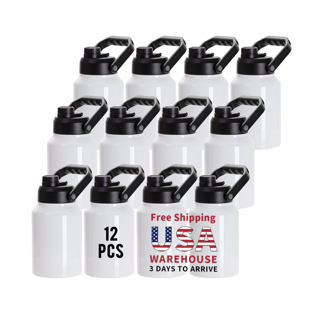 Water Bottle Blank - PYD Life USA จัดส่งฟรี ขวดน้ำสแตนเลสสตีลขนาด 64