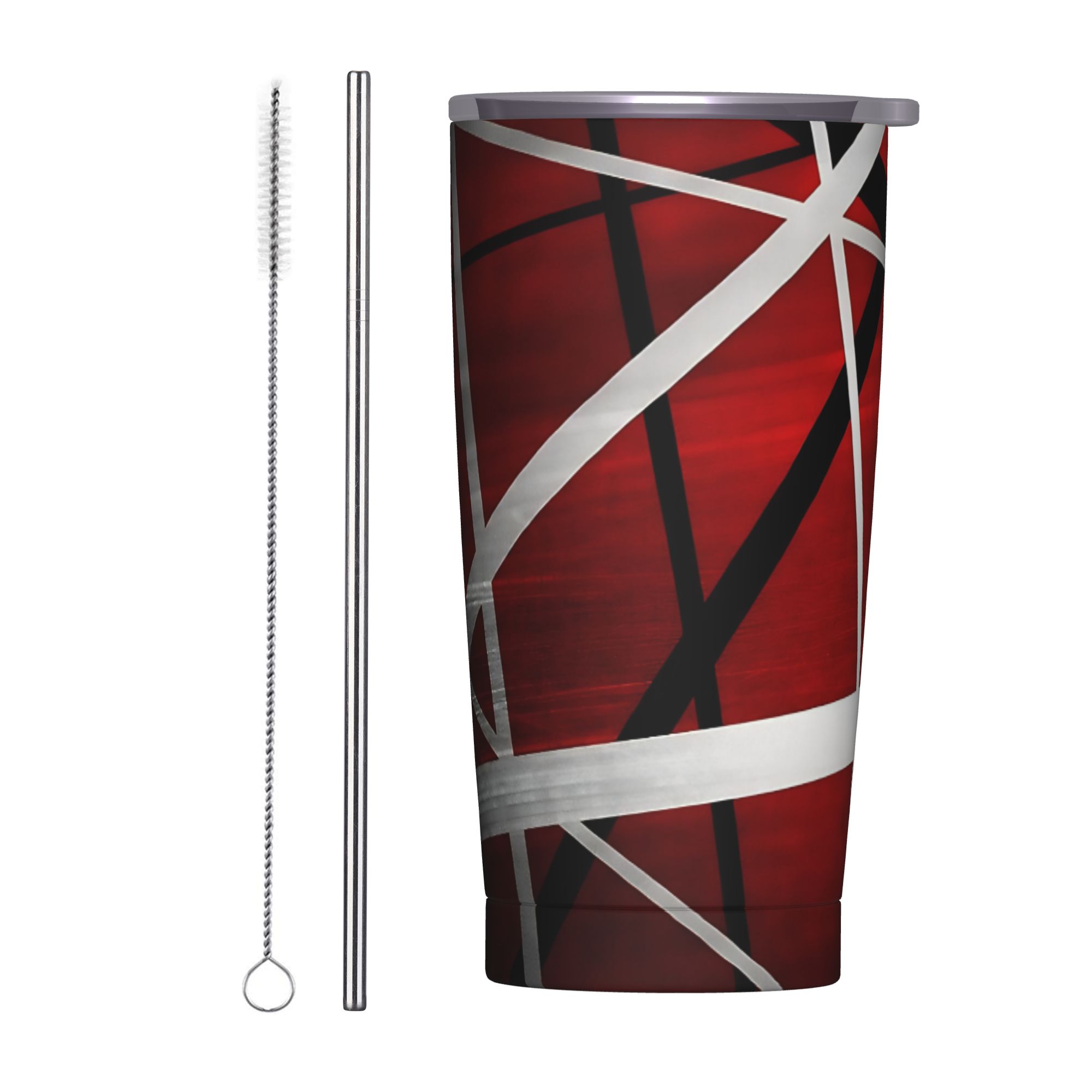 Tumbler 20Oz White - แก้วน้ำเก็บความร้อน V-Van Halens สีแดง ดำ ขาว