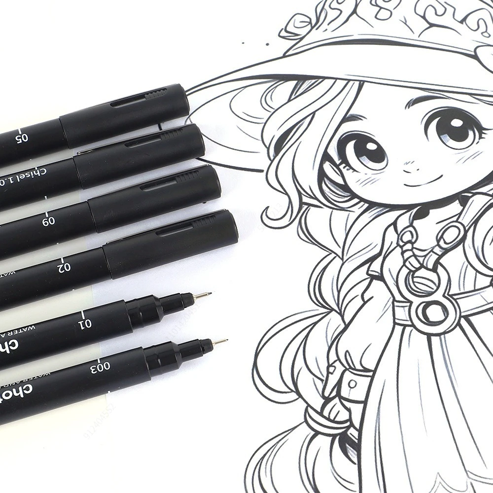 Black Micro ปากกา,15 ขนาด,กันน - Copic Marker Sketch บทวิจารณ์และราคา
