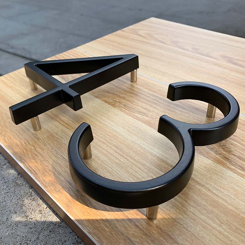 125 มม.สีดําตัวเลขบ้านตัวอักษร - Yard Sign Blank บทวิจารณ์และราคา