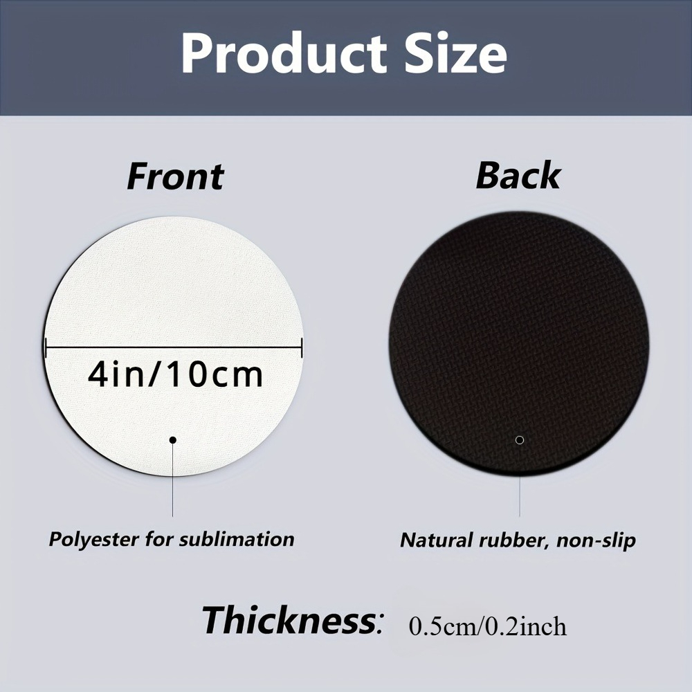 แผ่นรองแก้ว 20/60 ชิ้น, แผ่นรอ - Coaster Sublimation Blank บทวิจารณ์และราคา