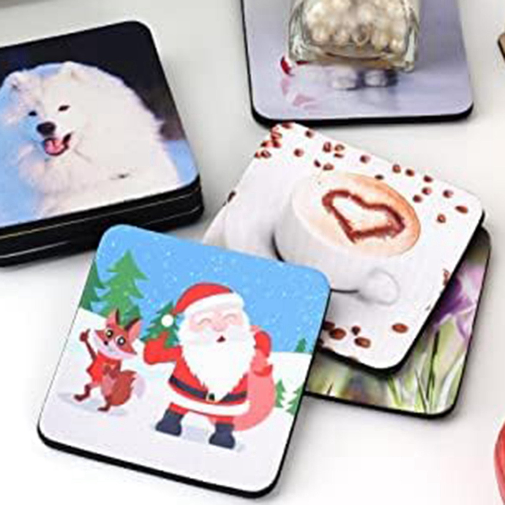 แผ่นรองแก้วสี่เหลี่ยมสำหรับงาน - Coaster Sublimation Blank บทวิจารณ์และราคา